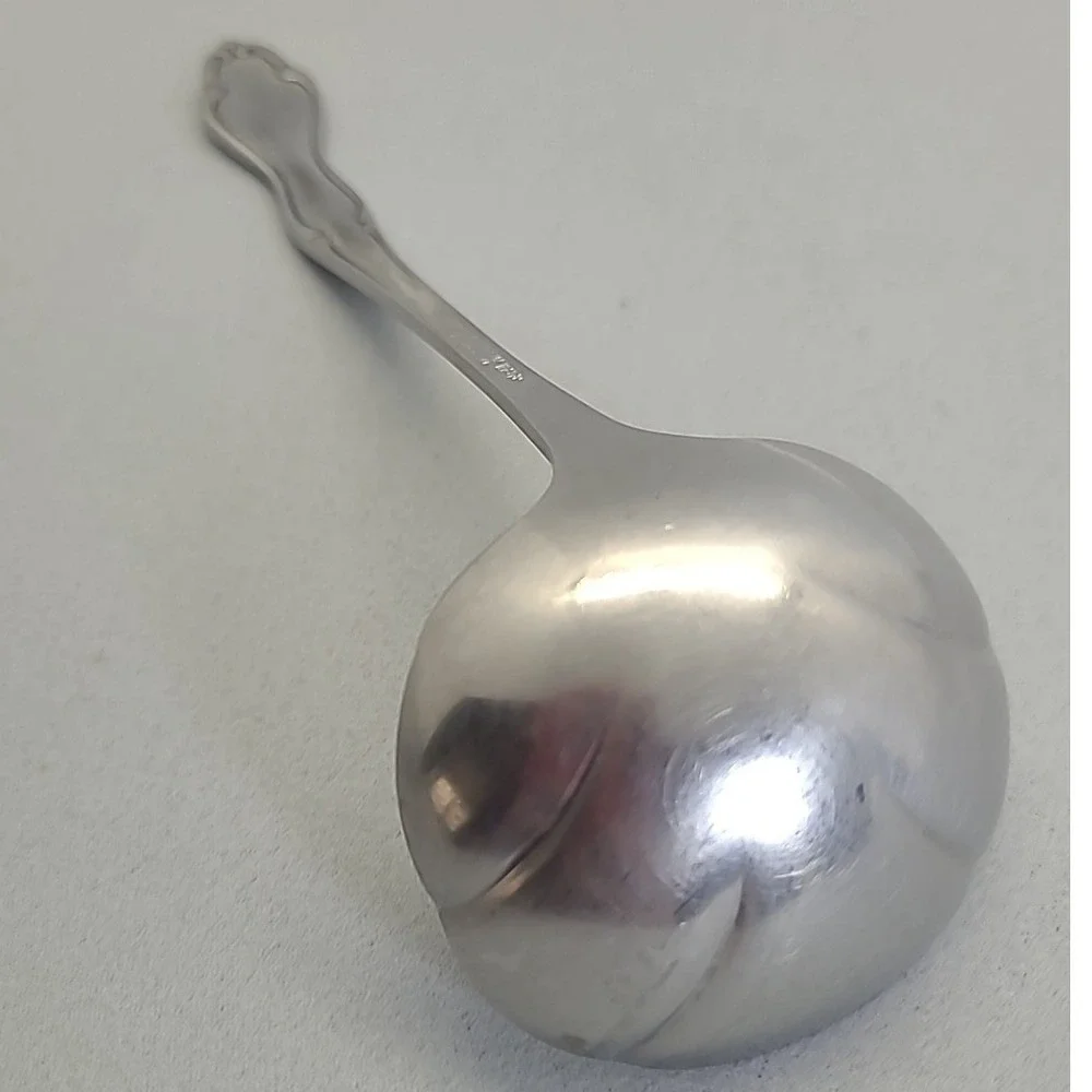 Vintage Northland Gravy Ladle Stainless Steel Silver Scroll Shell‎ Bowl Japan